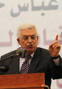 Palestinian Authority President Mahmud Abbas addresses students in the West Bank city of Ramallah on 26 August  AFP PHOTO / ABBAS MOMANI