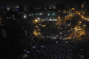 Opposition announces on January 25 an “open-ended” sit-in in Tahrir Square. (Photo by Ahmed El-Malky / DNE)