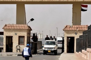 Trade transit between Egypt and Libya often passes through Egypt’s western border (above) (AFP Photo) 