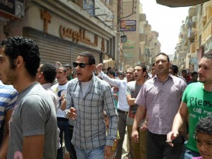  Al-Tayar Al-Sha'aby members take to the streets in protests of continuous power cuts (Photo from  Al-Tayar Al-Sha'aby Facebook Page)